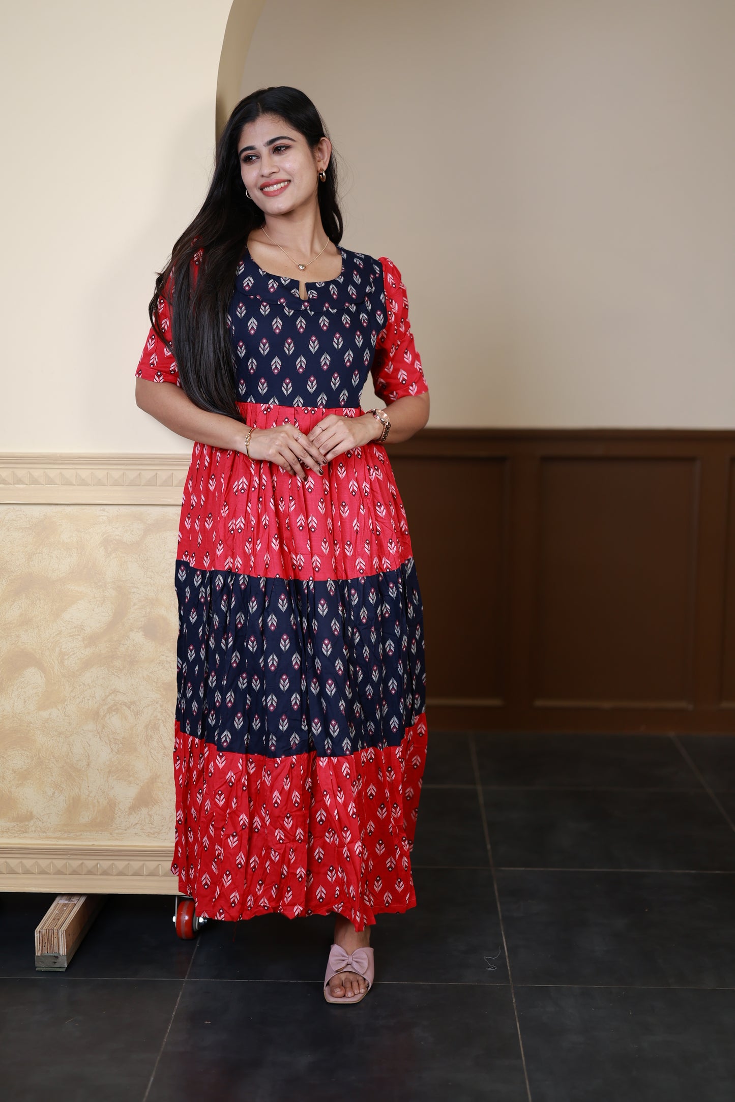 Premium Cotton Blend Flex Fabric  Maxi with Cotton lining FC0148