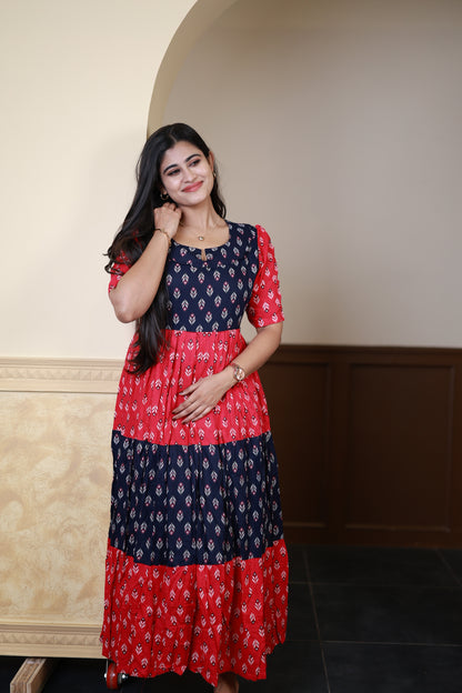 Premium Cotton Blend Flex Fabric  Maxi with Cotton lining FC0148