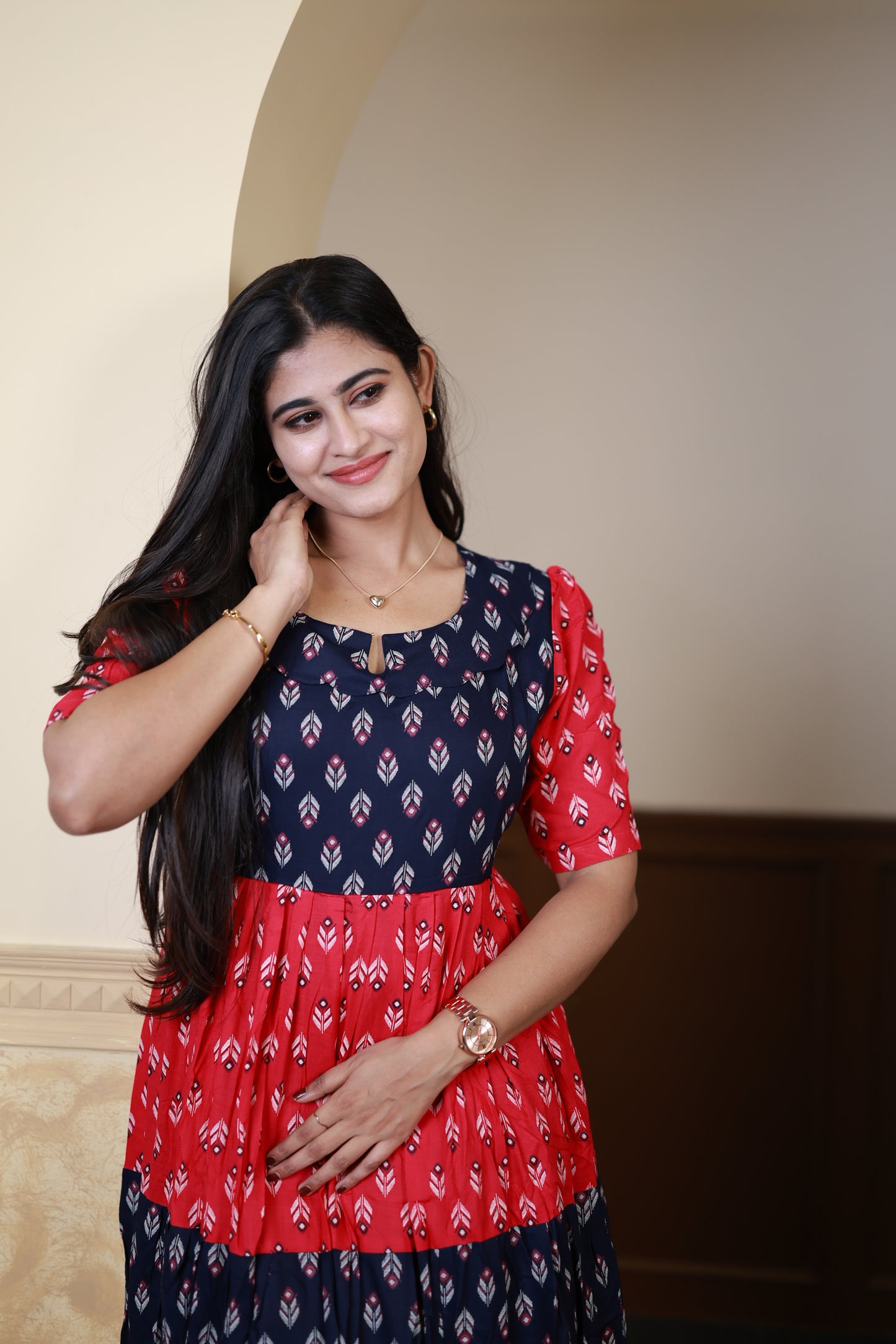 Premium Cotton Blend Flex Fabric  Maxi with Cotton lining FC0148