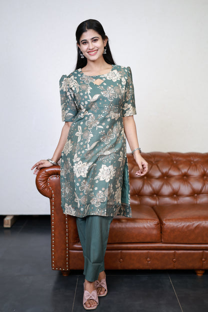 Feeding Vatican Printed Top and bottom Set(with Lining)FC0114