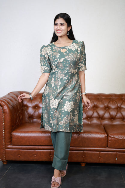 Feeding Vatican Printed Top and bottom Set(with Lining)FC0114