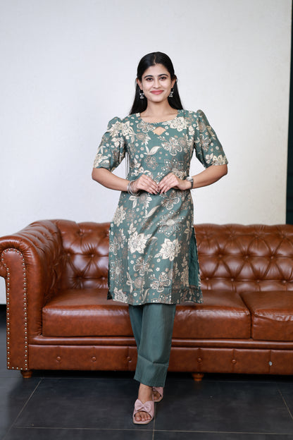 Feeding Vatican Printed Top and bottom Set(with Lining)FC0114
