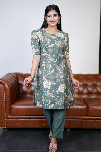 Feeding Vatican Printed Top and bottom Set(with Lining)FC0114