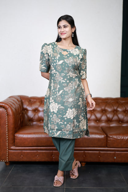 Feeding Vatican Printed Top and bottom Set(with Lining)FC0114