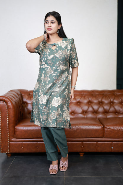 Feeding Vatican Printed Top and bottom Set(with Lining)FC0114