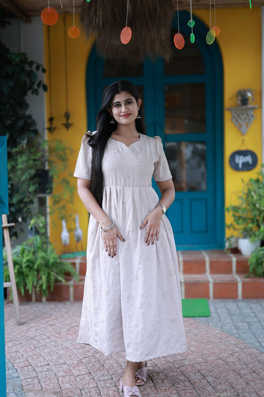 FESTIVE SPECIAL Premium Popcorn Embroidery Maxi with lining 016