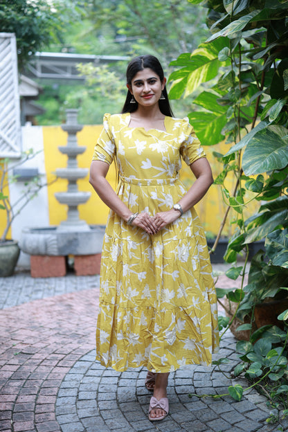 Premium Cotton Flex Fabric  Maxi with Cotton lining FC0143