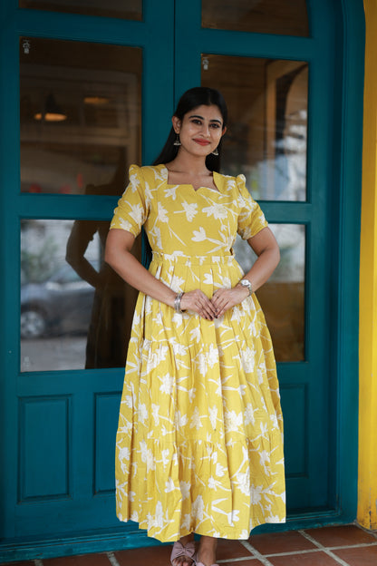 Premium Cotton Flex Fabric  Maxi with Cotton lining FC0143