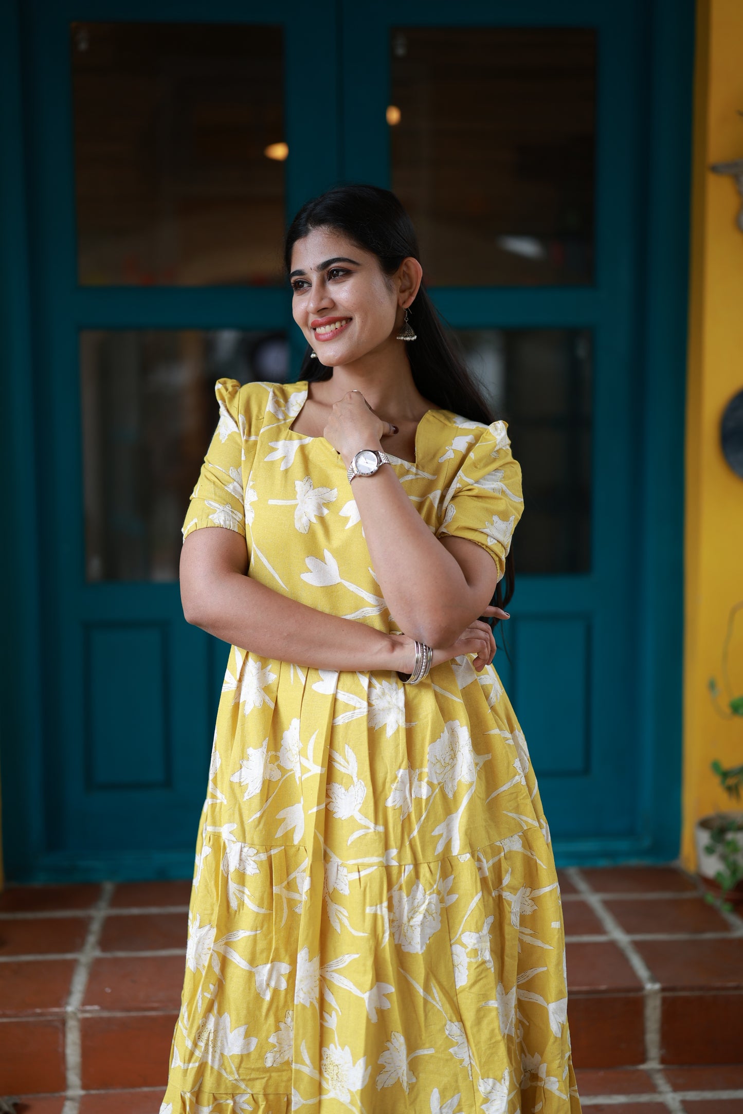 Premium Cotton Flex Fabric  Maxi with Cotton lining FC0143