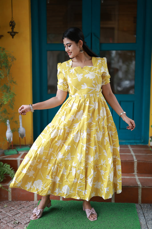 Premium Cotton Flex Fabric  Maxi with Cotton lining 021