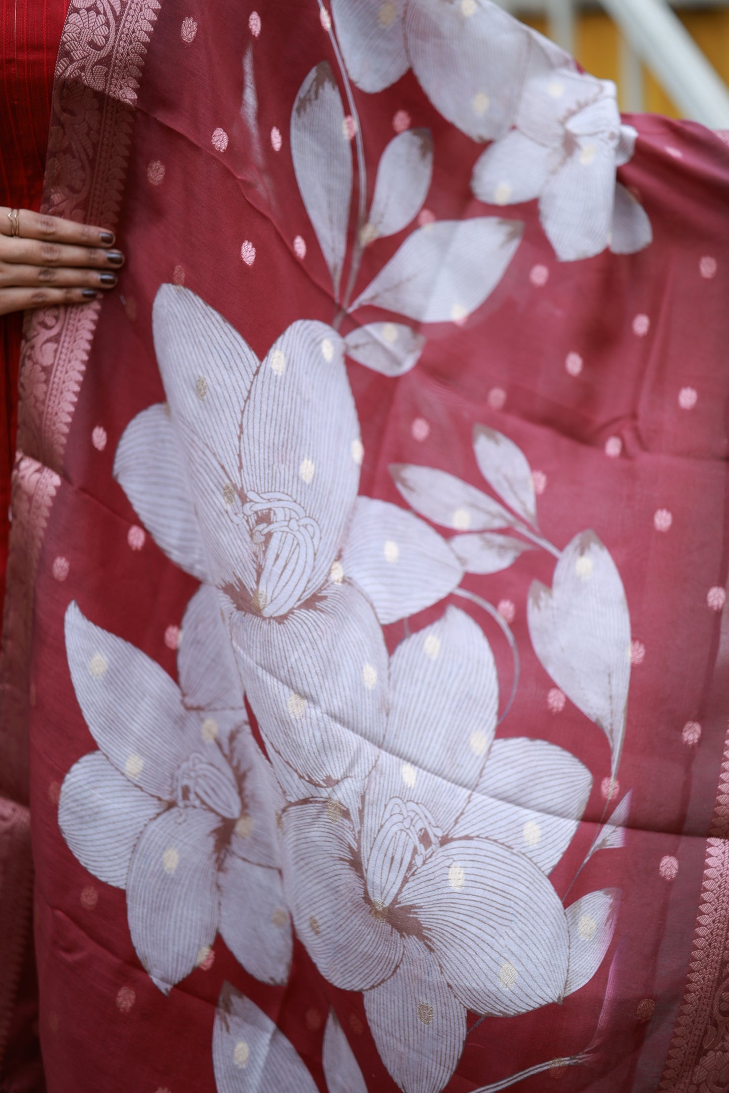 NEW FESTIVE Raw Silk Maxi with Digital Printed Duppata- Feeding/Non Feeding FC0171
