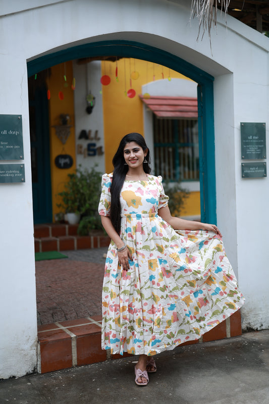 Premium Cotton Flex Fabric  Maxi with Cotton lining FC0140