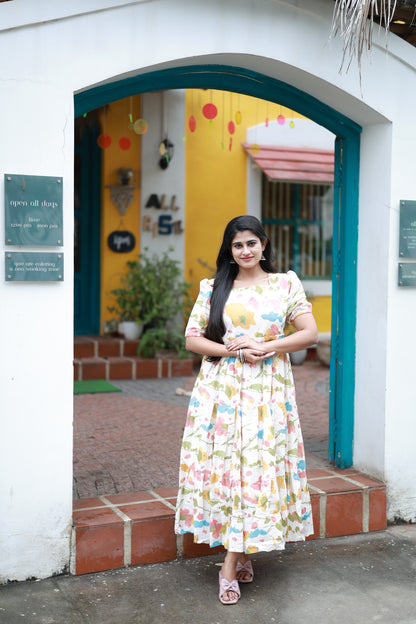Premium Cotton Flex Fabric  Maxi with Cotton lining FC0140