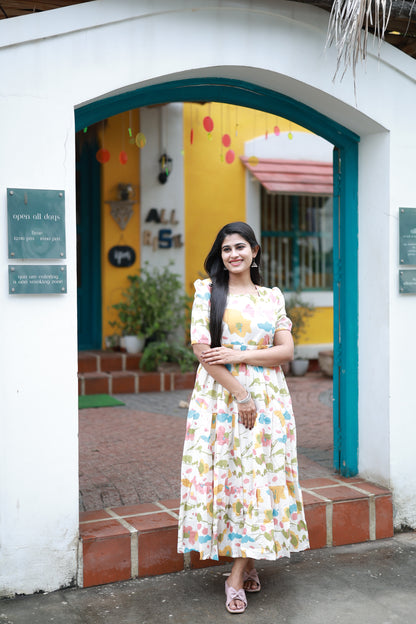 Premium Cotton Flex Fabric  Maxi with Cotton lining FC0140