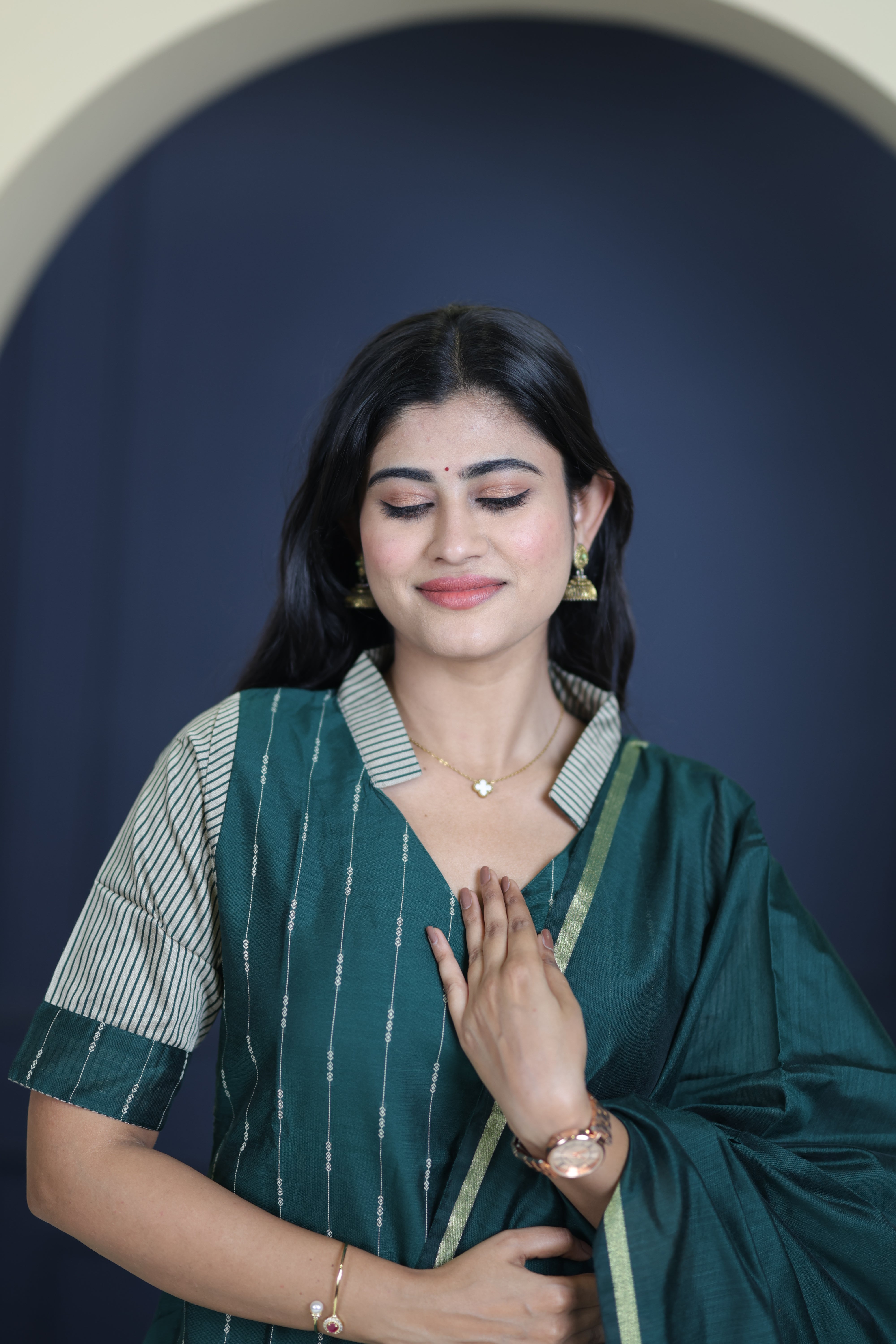 Premium Raw Silk Salwar Set-(Top,Bottom,Duppatta)-Non Feeding Only