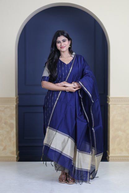 Premium Raw Silk Salwar Set-(Top,Bottom,Duppatta)-Non Feeding Only FC0315
