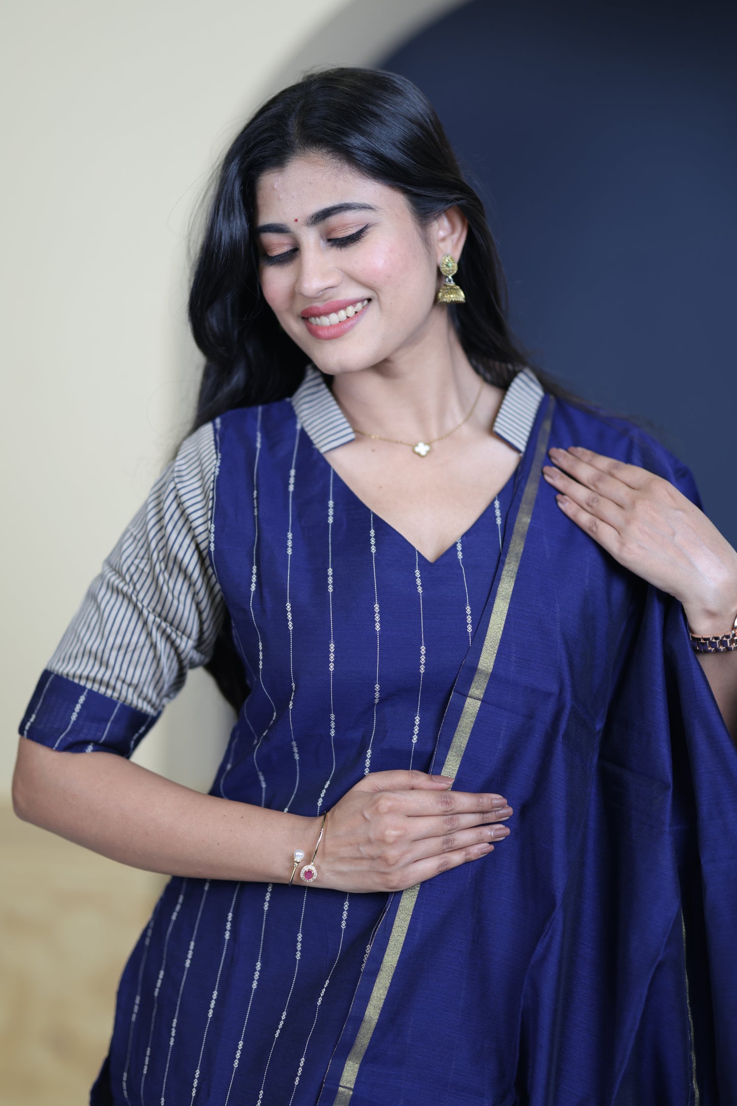 Premium Raw Silk Salwar Set-(Top,Bottom,Duppatta)-Non Feeding Only FC0315