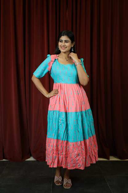 Premium Cotton Blend Flex Fabric  Maxi with Cotton lining
