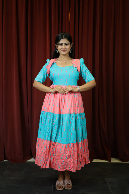 Premium Cotton Blend Flex Fabric  Maxi with Cotton lining