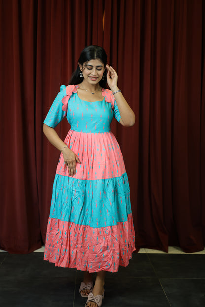 Premium Cotton Blend Flex Fabric  Maxi with Cotton lining