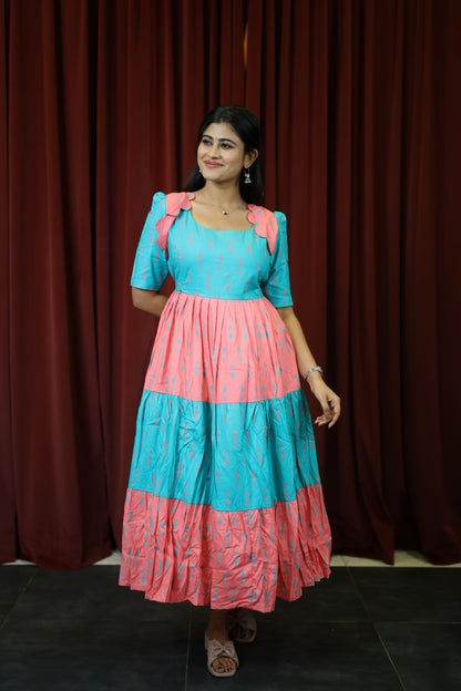 Premium Cotton Blend Flex Fabric  Maxi with Cotton lining