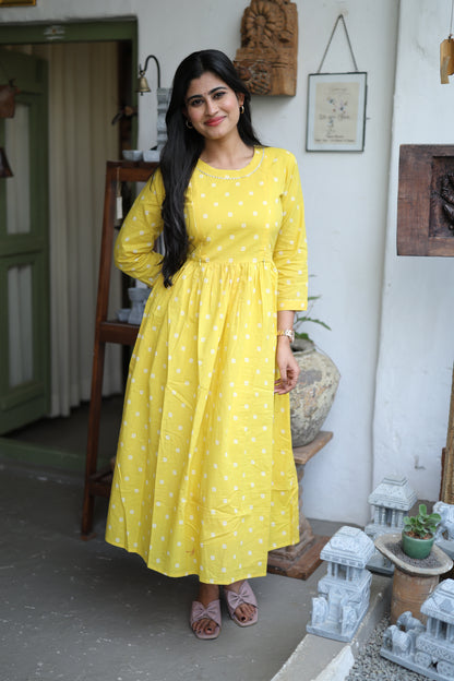Pure cotton Maxi with lining-Budget Buy ( Feeding/Non Feeding)FC0062
