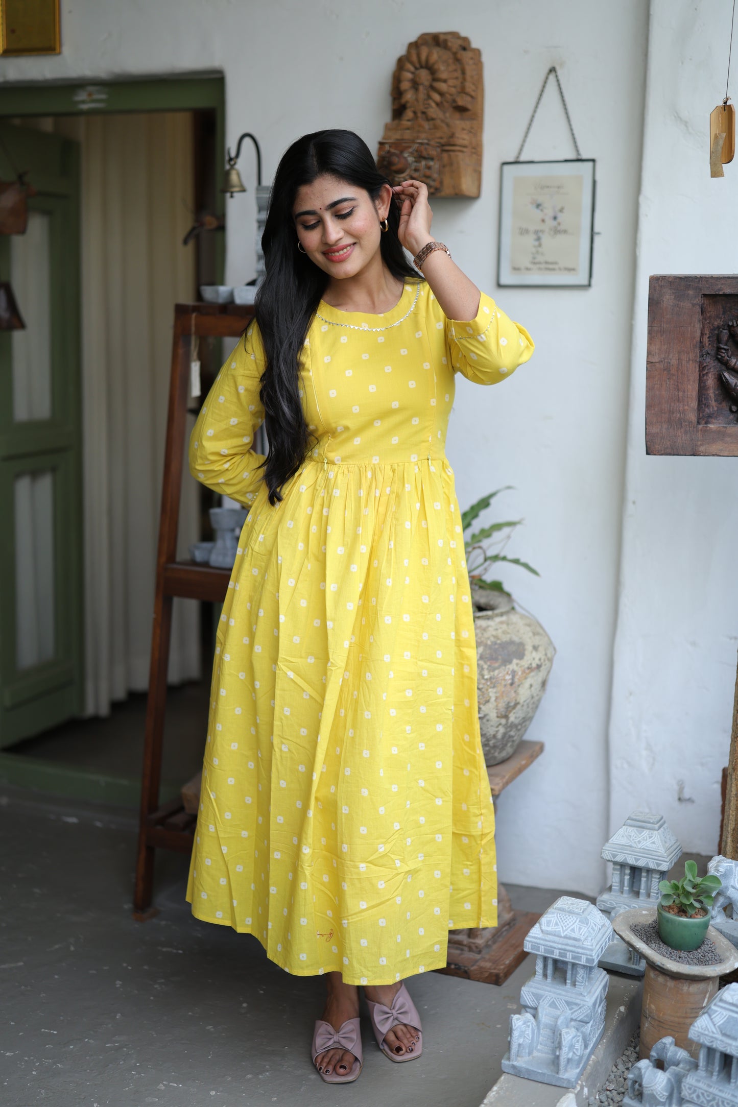 Pure cotton Maxi with lining-Budget Buy ( Feeding/Non Feeding)FC0062