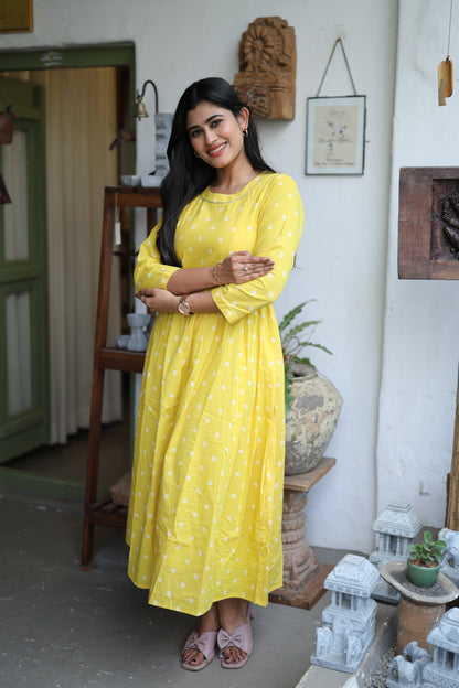 Pure cotton Maxi with lining-Budget Buy ( Feeding/Non Feeding)FC0062