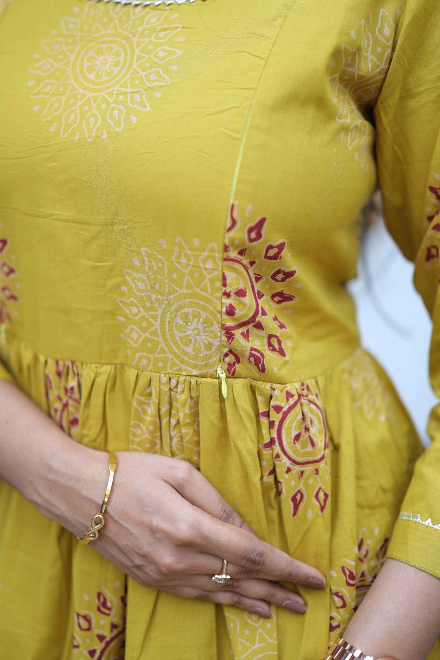 Pure cotton Maxi with lining-Budget Buy ( Feeding/Non Feeding)FC0053