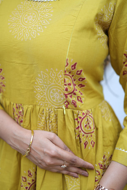 Pure cotton Maxi with lining-Budget Buy ( Feeding/Non Feeding)FC0053
