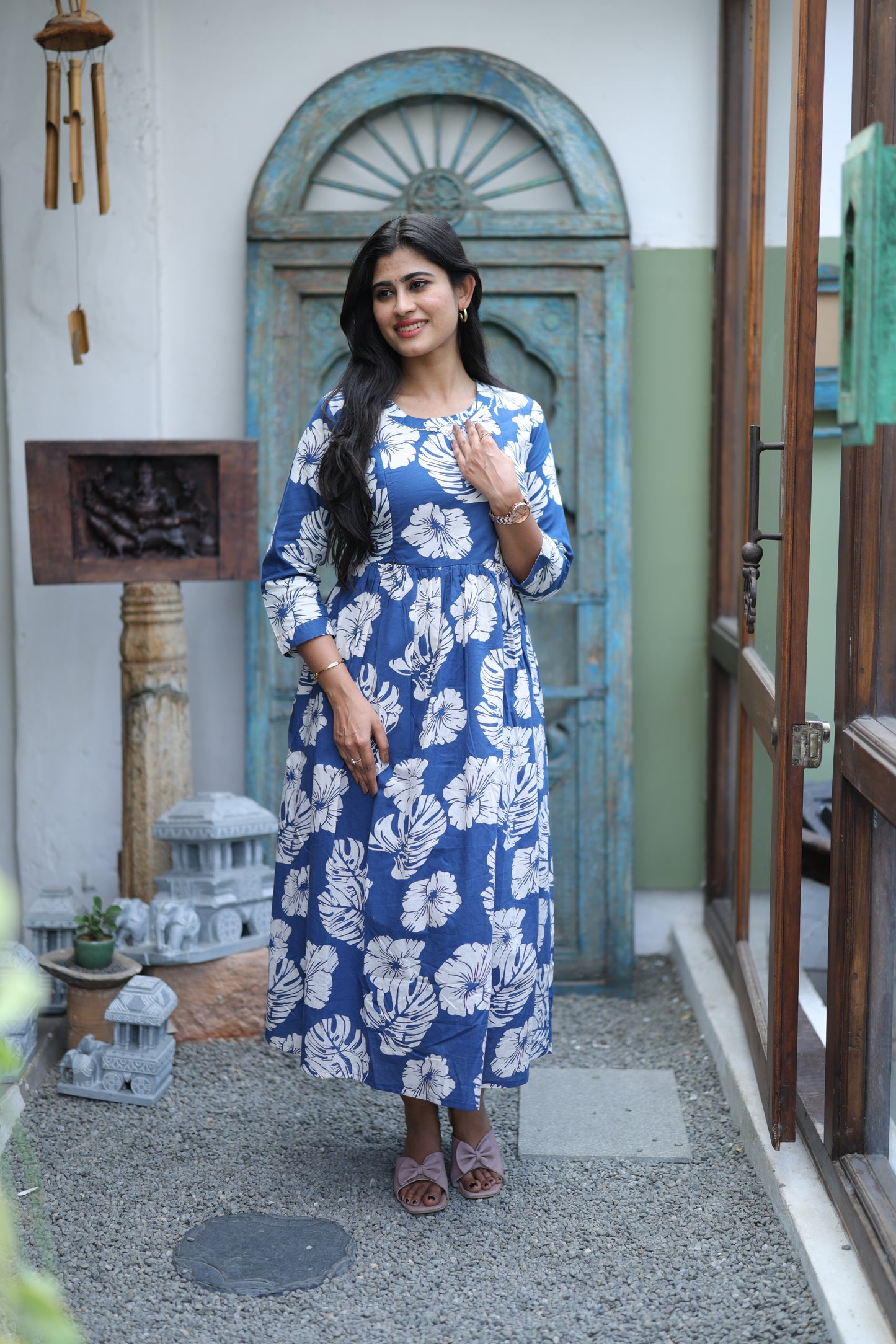 Pure cotton Maxi with lining-Budget Buy ( Feeding/Non Feeding)FC0052