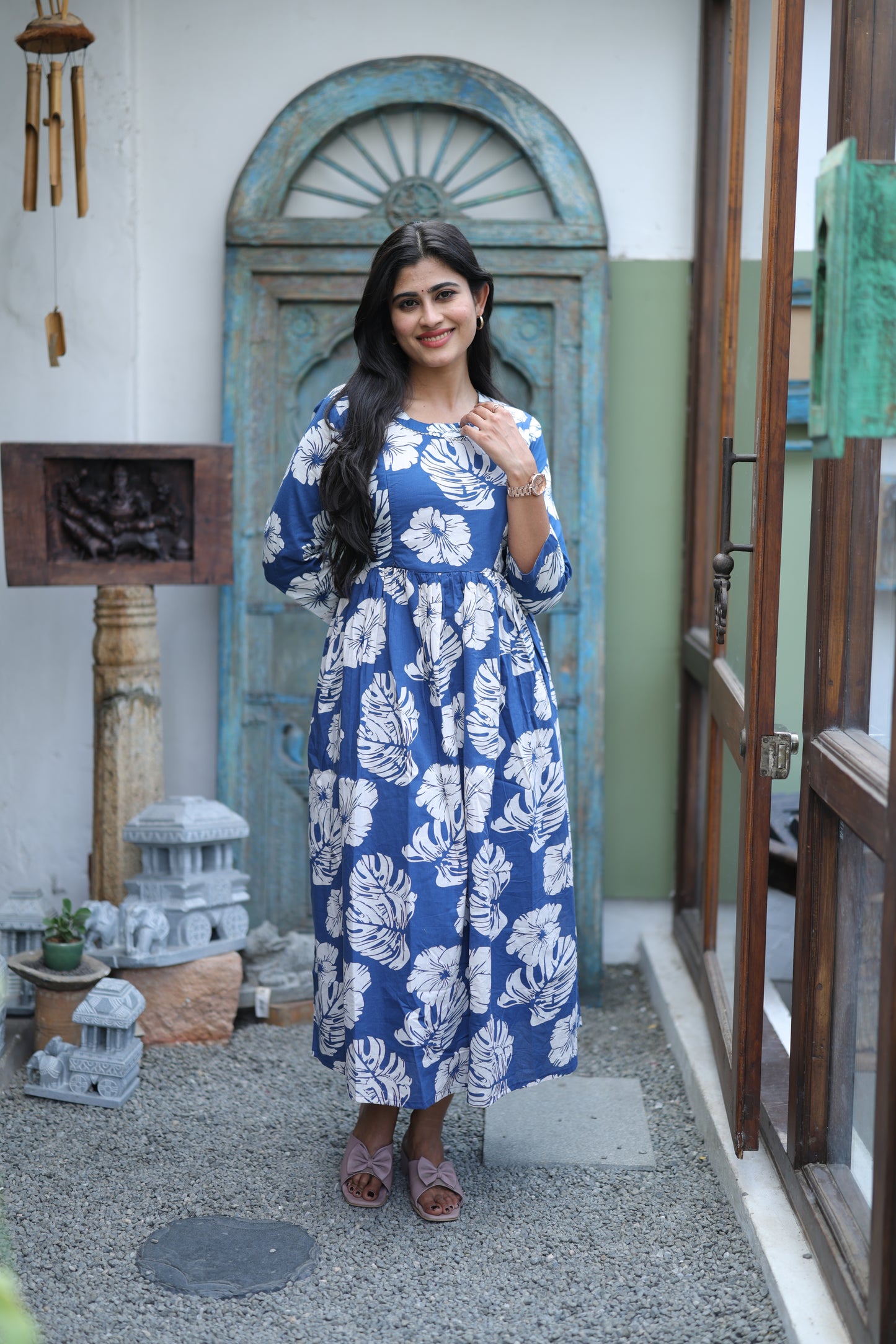 Pure cotton Maxi with lining-Budget Buy ( Feeding/Non Feeding)FC0052