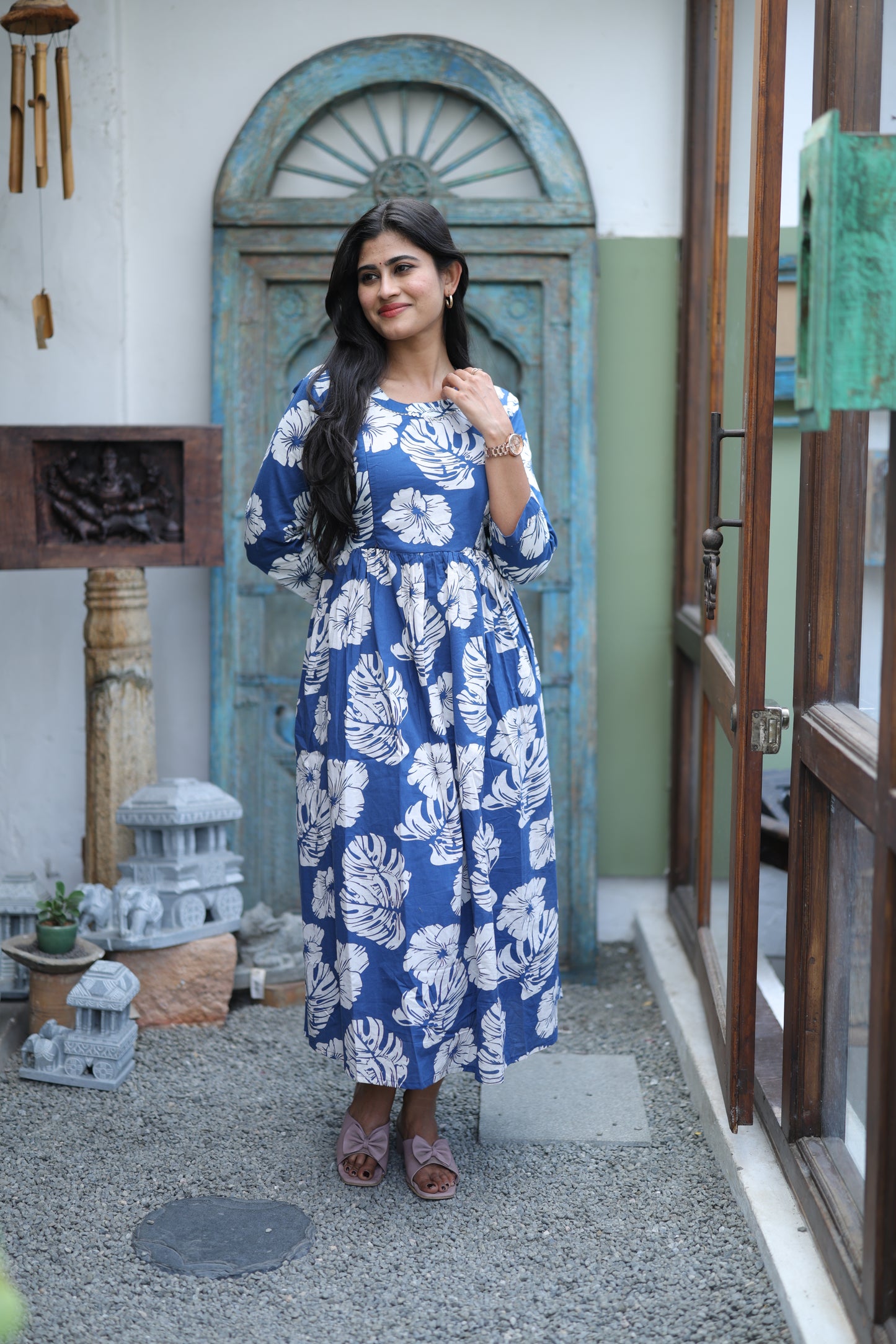 Pure cotton Maxi with lining-Budget Buy ( Feeding/Non Feeding)FC0052