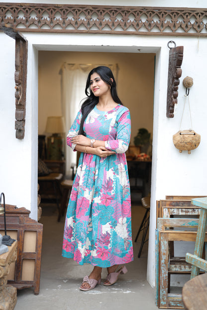 Pure cotton Maxi with lining-Budget Buy ( Feeding/Non Feeding)FC0060