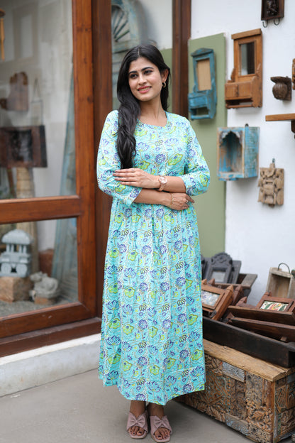 Pure cotton Maxi with lining-Budget Buy ( Feeding/Non Feeding)FC0056