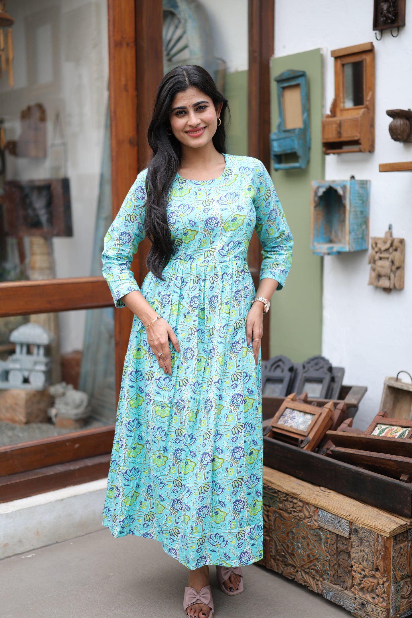 Pure cotton Maxi with lining-Budget Buy ( Feeding/Non Feeding)FC0056