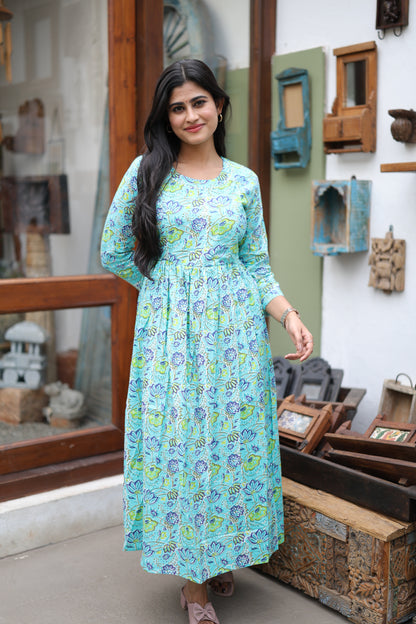 Pure cotton Maxi with lining-Budget Buy ( Feeding/Non Feeding)FC0056