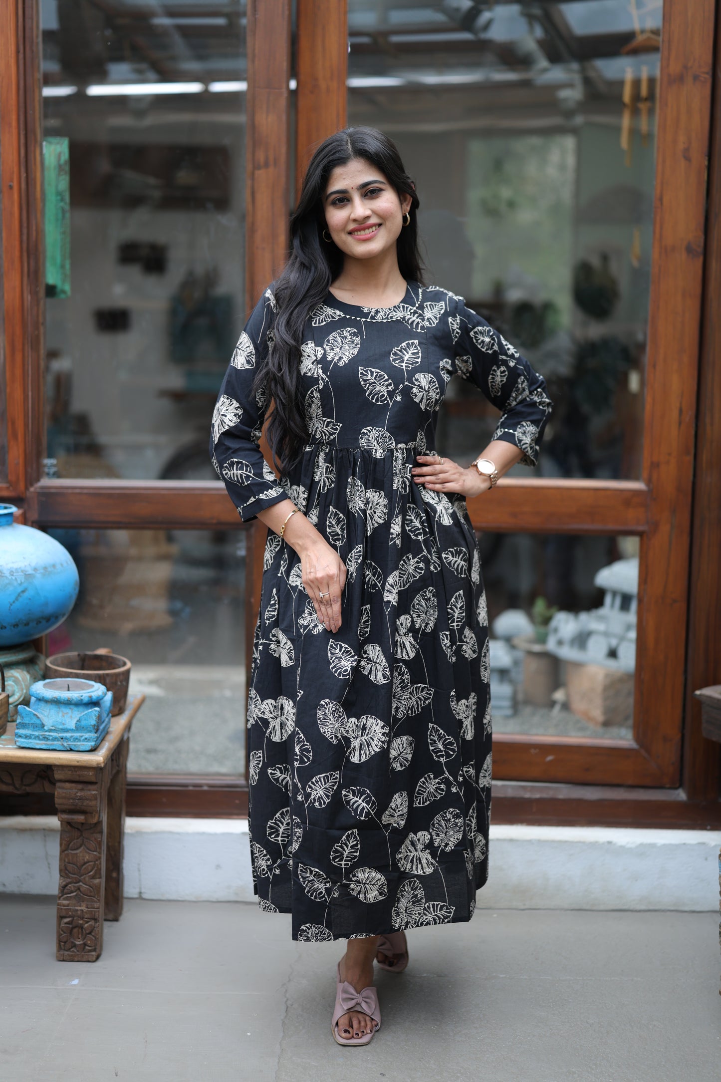 Pure cotton Maxi with lining-Budget Buy ( Feeding/Non Feeding)FC0051