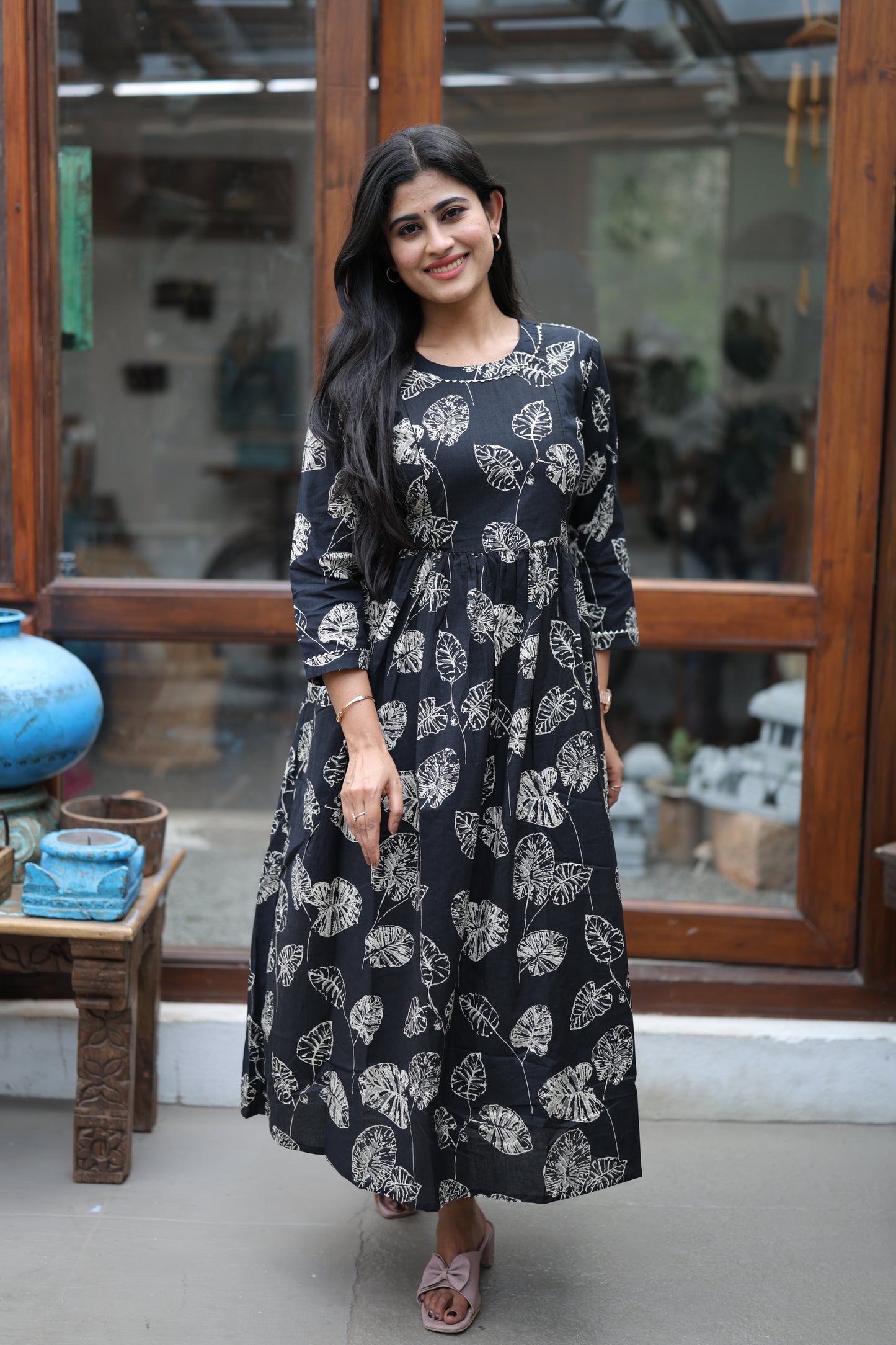Pure cotton Maxi with lining-Budget Buy ( Feeding/Non Feeding)FC0051