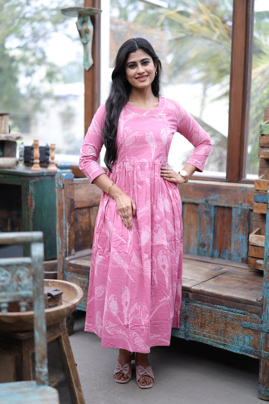 Pure cotton Maxi with lining-Budget Buy ( Feeding/Non Feeding)FC0057