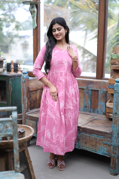 Pure cotton Maxi with lining-Budget Buy ( Feeding/Non Feeding)FC0057
