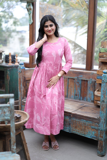 Pure cotton Maxi with lining-Budget Buy ( Feeding/Non Feeding)FC0057