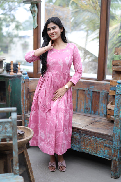 Pure cotton Maxi with lining-Budget Buy ( Feeding/Non Feeding)FC0057