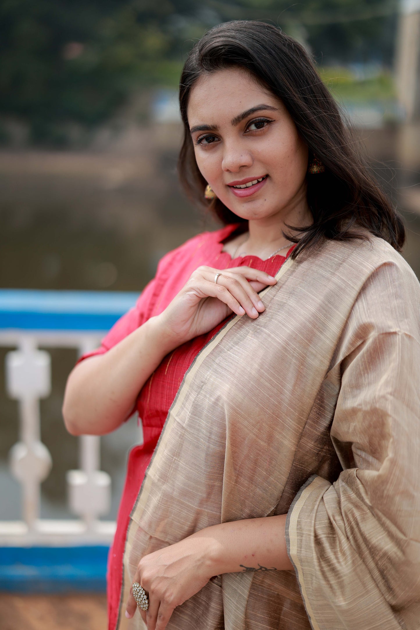 Premium Raw Silk Salwar Set-(Top,Bottom,Duppatta) FC0296