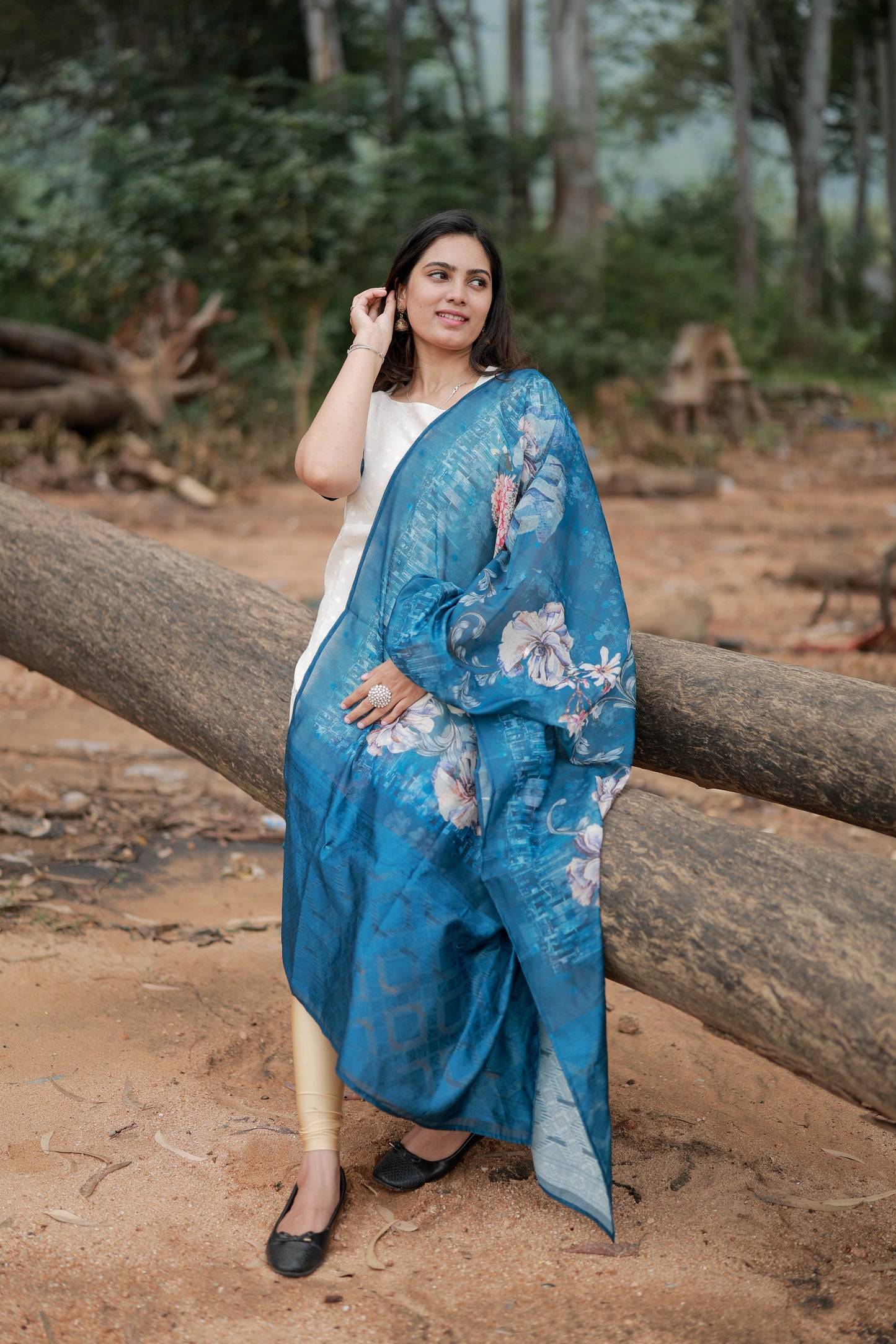 Premium Tissue Digital Printed  Kurti and Dupatta Set FC0133