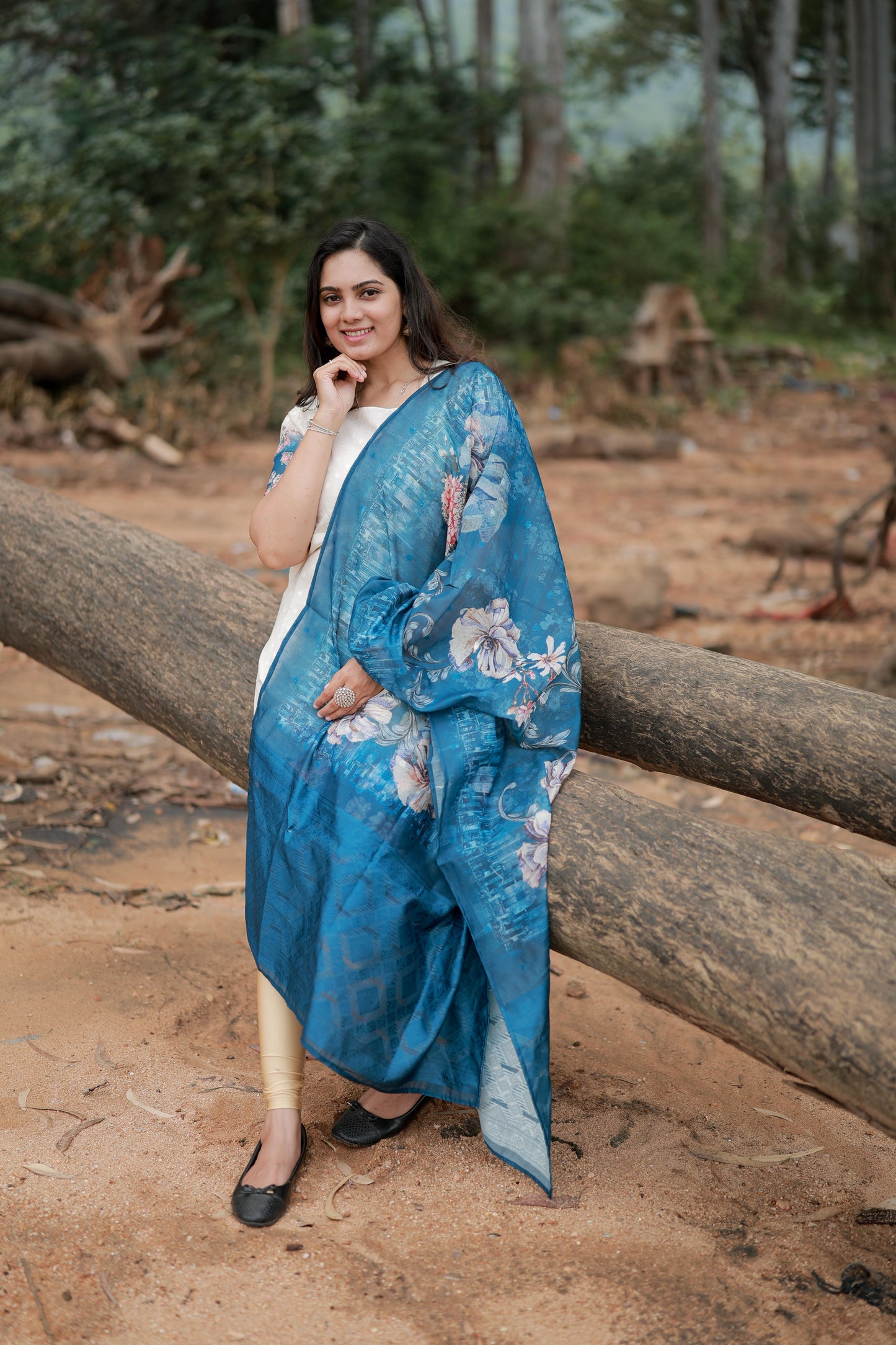 Premium Tissue Digital Printed  Kurti and Dupatta Set FC0133