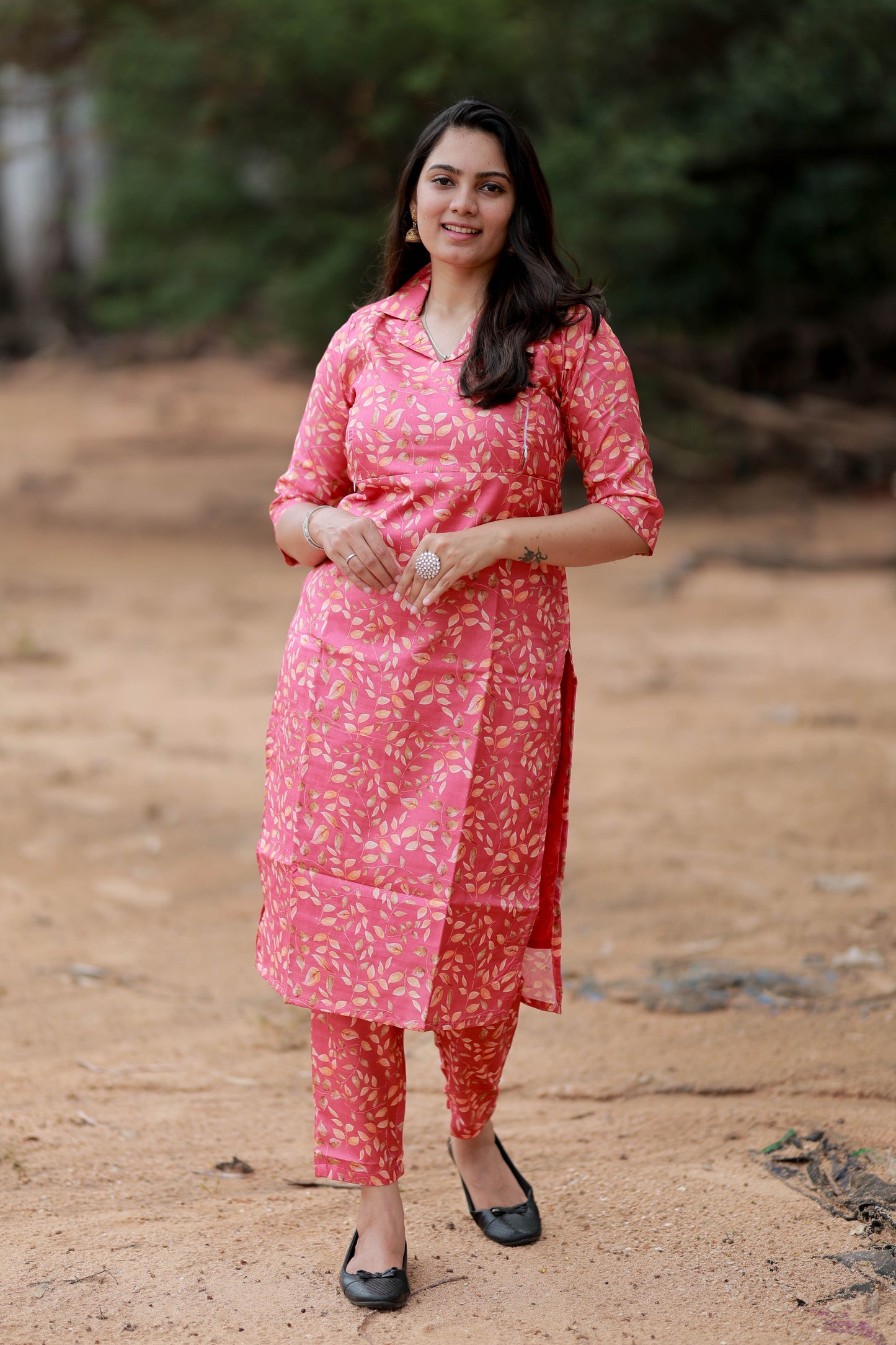 Premium Banarasi Digital Printed Coord Set- Feeding (With Lining) FC0124