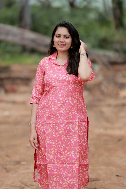 Premium Banarasi Digital Printed Coord Set- Feeding (With Lining) FC0124