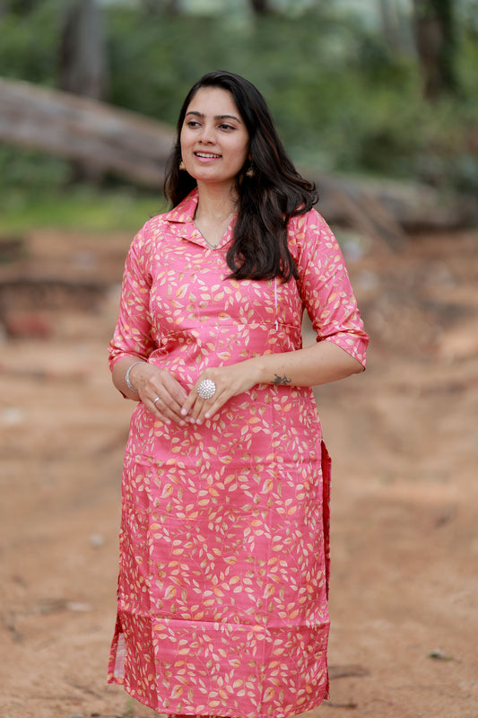 Premium Banarasi Digital Printed Coord Set- Feeding (With Lining) FC0124