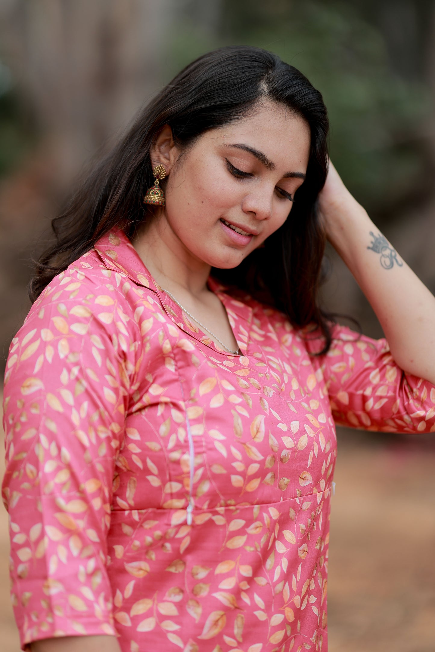 Premium Banarasi Digital Printed Coord Set- Feeding (With Lining) FC0124